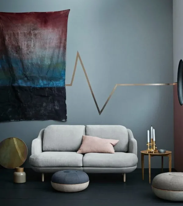 ferm LIVING Sitzgelegenheiten-Fritz Hansen CM Pouf, klein, dunkelgrau