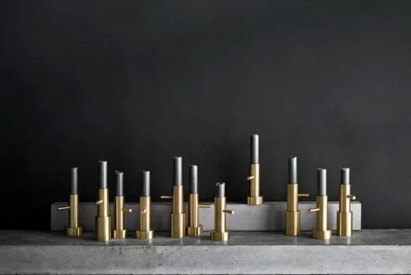 Fritz Hansen Kerzen Und Kerzenhalter-JH 1 Kerzenhalter, Messing