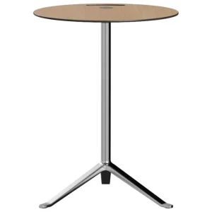 Swedese Tische-Fritz Hansen Little Friend KS12 Beistelltisch, hochglanzpol. Alum. - Eiche
