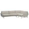 Fritz Hansen Sofas Und Liegen-PL114 Lissoni Ecksofa, rechts, Stahl matt poliert -Clay 0012