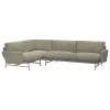 TIPTOE Sofas Und Liegen-Fritz Hansen PL114 Lissoni Ecksofa, links, Stahl matt poliert - Moss 015