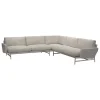 Fritz Hansen Sofas Und Liegen-PL115 Lissoni Ecksofa, matt polierter Stahl - Clay 0012