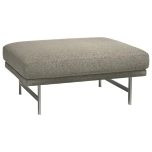 Artek Sitzgelegenheiten-Fritz Hansen PL110 Lissoni Ottomane, matt polierter Stahl - Moss 015