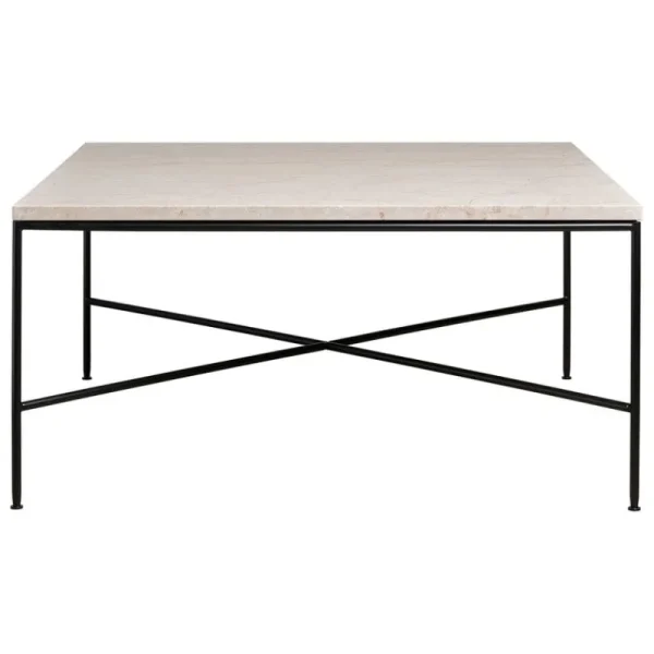 HAY Tische-Fritz Hansen Planner MC320 Couchtisch, Schwarz - Marmor Cream