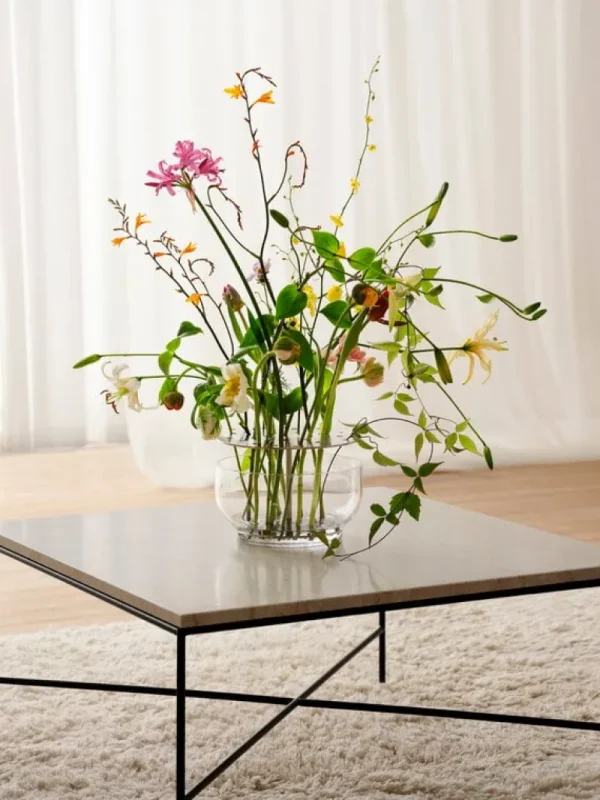 HAY Tische-Fritz Hansen Planner MC320 Couchtisch, Schwarz - Marmor Cream