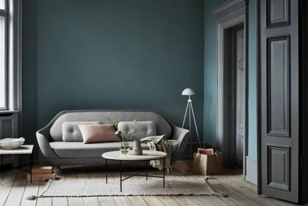 &Tradition Tische-Fritz Hansen Planner MC300 Couchtisch, rund, Schwarz - Marmor Cream