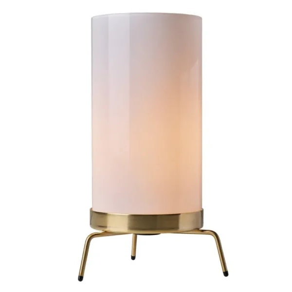 Flos Tischlampen-Fritz Hansen PM-02 Tischleuchte, Opalglas - Messing