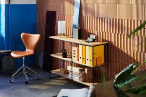 Flos Tischlampen-Fritz Hansen PM-02 Tischleuchte, Opalglas - Messing
