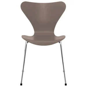 Finnish Design Shop Sitzgelegenheiten-Fritz Hansen Serie 7 3107 Stuhl, Chrom - Deep Clay