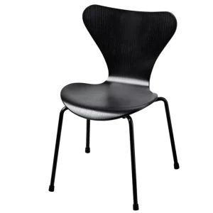Kinder Fritz Hansen Möbel Für Das Kinderzimmer^Series 7 Kinderstuhl, Schwarz