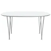 &Tradition Tische-Fritz Hansen Superellipse Tisch, Chrom - weißes Laminat