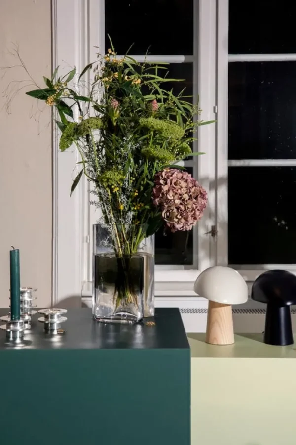 Stilnovo Tischlampen-Fritz Hansen Tischleuchte Night Owl, Smokey White – Esche