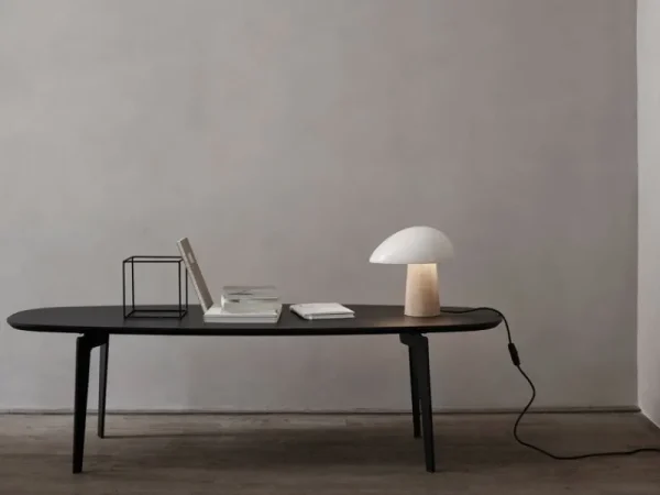 Stilnovo Tischlampen-Fritz Hansen Tischleuchte Night Owl, Smokey White – Esche
