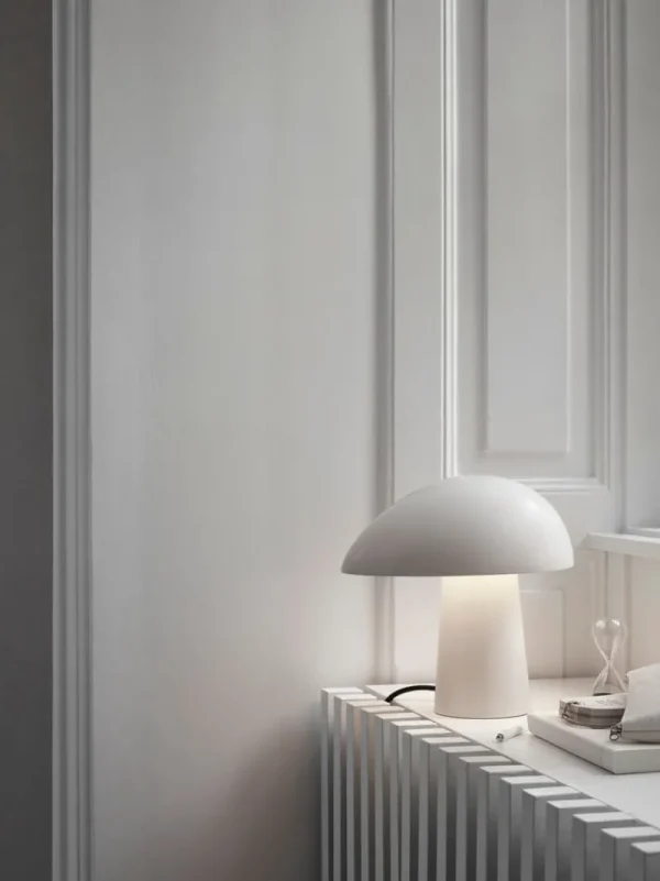 Tom Dixon Tischlampen-Fritz Hansen Tischleuchte Night Owl, Smokey White