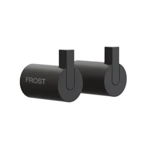 Frost Garderoben Und Kleiderbügel^Wandhaken 6 Nova2, 2er-Set, schwarz