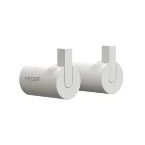 Frost Garderoben Und Kleiderbügel^Wandhaken 6 Nova2, 2er-Set, weiß