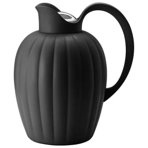 Georg Jensen Karaffen Und Krüge^Bernadotte Thermoskanne, 1 L, Mitternachtsschwarz