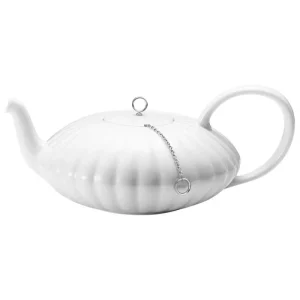 Georg Jensen Karaffen Und Krüge^Bernadotte Teekanne, 1,2 l, Porzellan - Edelstahl