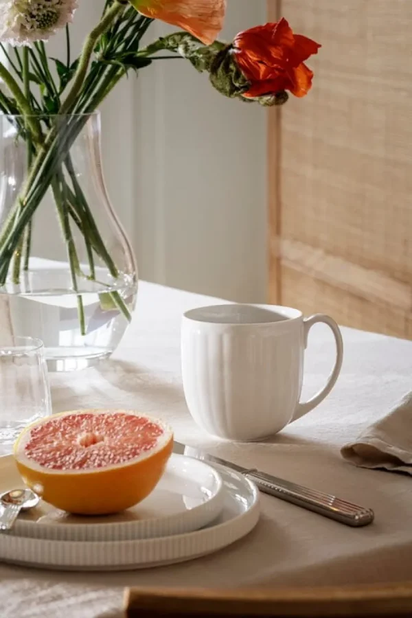 Georg Jensen Geschirr^Bernadotte Tasse, 2 Stück, Porzellan