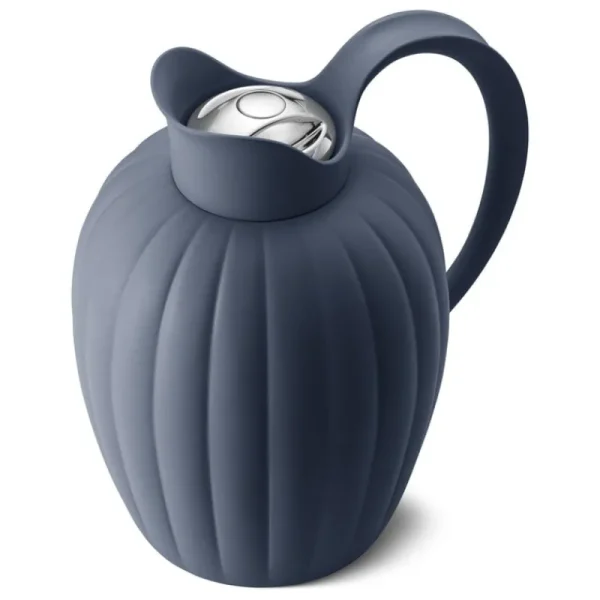 Georg Jensen Karaffen Und Krüge^Bernadotte Thermoskanne, 1 L, Abendblau