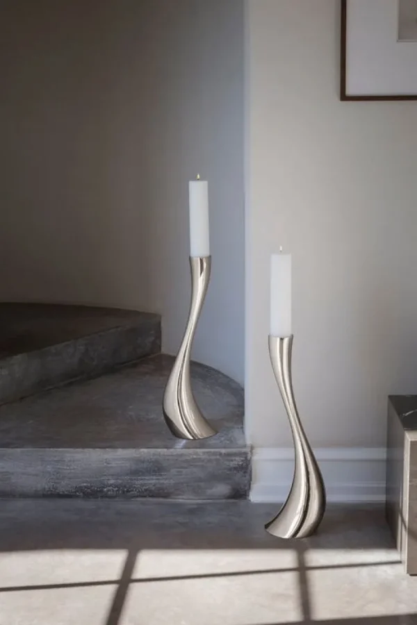 Ku00e4hler Kerzen Und Kerzenhalter-Georg Jensen Bodenkerzenhalter Cobra, L, Stahl