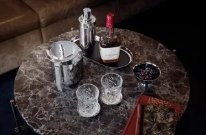 Georg Jensen Geschirr^Manhattan Eiskübel mit Zange, 1,5 L
