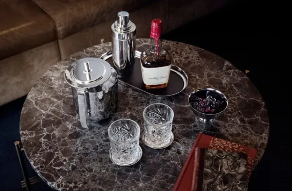 Georg Jensen Geschirr^Manhattan Eiskübel mit Zange, 1,5 L