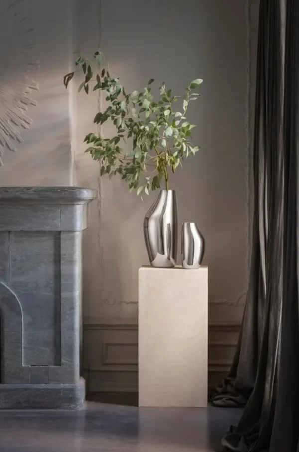 Normann Copenhagen Vasen-Georg Jensen Sky Vase, 27 cm, Edelstahl