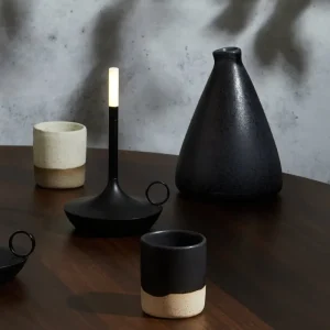 Michael Anastassiades Tischlampen | Tragbare Lampen-Graypants Wick S tragbare Tischleuchte, schwarz