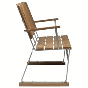 Grythyttan Stu00e5lmu00f6bler Terrassenmöbel^Grythyttan Stålmöbler Sofa 6, feuerverzinkter Stahl - Teakholz