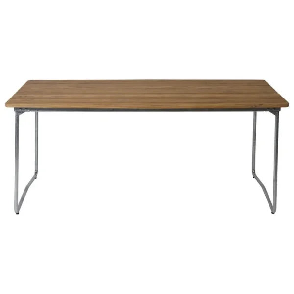 Grythyttan Stu00e5lmu00f6bler Terrassenmöbel^Grythyttan Stålmöbler Tisch B31, 170 x 92 cm, feuerverzinkter Stahl - Teakholz