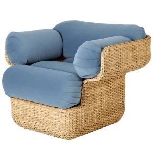 Normann Copenhagen Sitzgelegenheiten-GUBI Basket Loungesessel, Rattan - Sunday 002