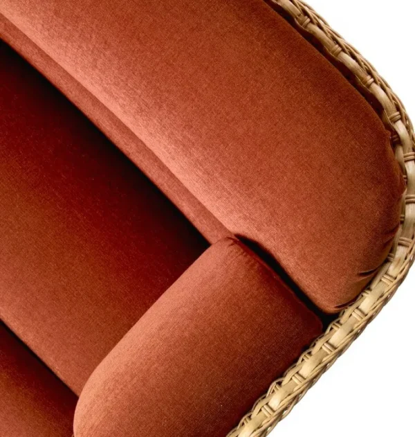 GUBI Sitzgelegenheiten-Basket Loungesessel, Rattan - Belsuede Special FR 133