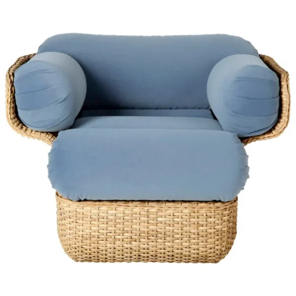 Normann Copenhagen Sitzgelegenheiten-GUBI Basket Loungesessel, Rattan - Sunday 002