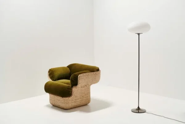 GUBI Sitzgelegenheiten-Basket Loungesessel, Rattan - Mumble 40