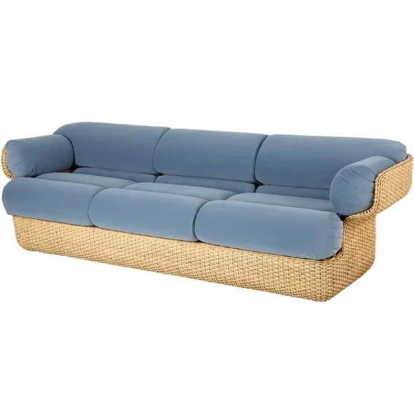 Fasetti Sofas Und Liegen-GUBI Basket 3-Sitzer-Sofa, Rattan - Sunday 002