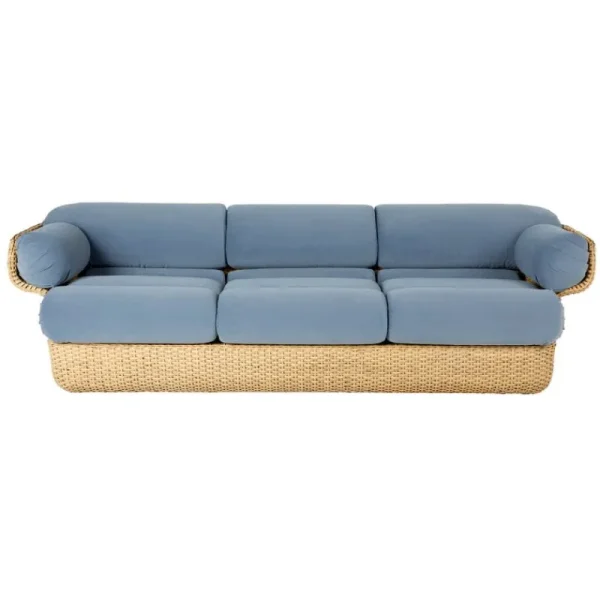 Fasetti Sofas Und Liegen-GUBI Basket 3-Sitzer-Sofa, Rattan - Sunday 002