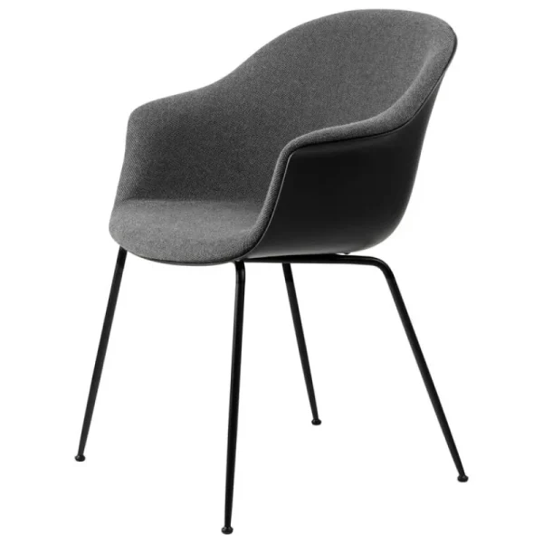 HAY Sitzgelegenheiten-GUBI Bat Stuhl, konisch, Mattschwarz - Schwarz - Hallingdal 65 173