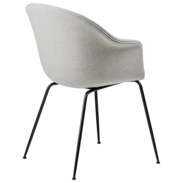 Vitra Sitzgelegenheiten-GUBI Bat Stuhl, vollumpolstert, konisch, Mattschwarz, Remix 3 123