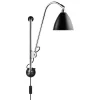 Nuura Wandleuchten-GUBI Bestlite BL5 Wandleuchte, 16 cm, Chrom – Schwarz, halbmatt