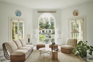 GUBI Terrassenmöbel | Sofas Und Liegen^Bohemian 72 Sofa, Rattan – Diagonal Boucle 007