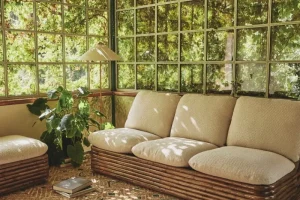 GUBI Terrassenmöbel | Sofas Und Liegen^Bohemian 72 Sofa, Rattan – Diagonal Boucle 007