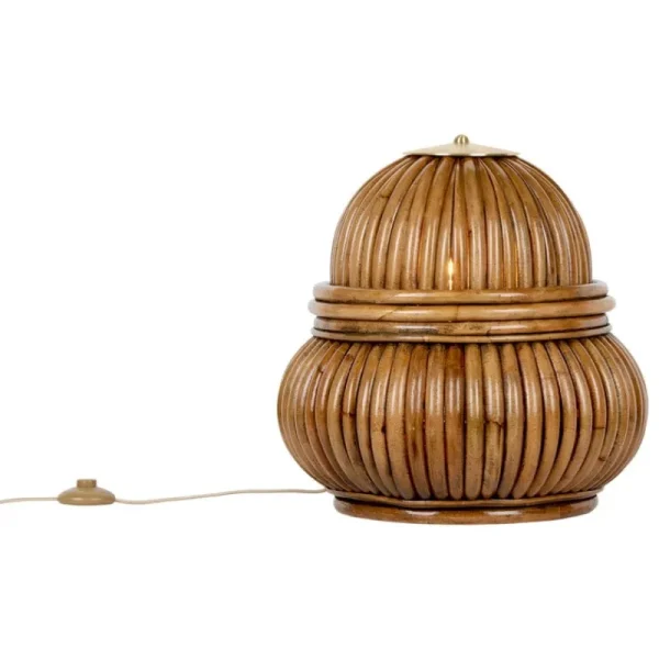New Works Stehleuchten-GUBI Bohemian 72 Stehleuchte, Rattan