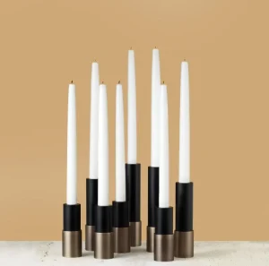 Uyuni Lighting Kerzen Und Kerzenhalter-GUBI Candlestick Kerzenhalter, 12 cm, Antikmessing
