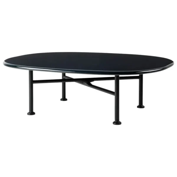 Mattiazzi Tische-GUBI Carmel Couchtisch, 87,5 x 70 cm, Schwarz - Mitternachtsschwarz