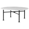 GUBI Terrassenmöbel | Tische^Carmel Couchtisch, 75 x 75 cm, Schwarz - Muschelweiß