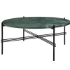 GUBI Tische-Couchtisch TS, 80 cm, schwarz – grüner Marmor