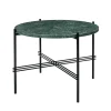 ferm LIVING Tische-GUBI Couchtisch TS, 55 cm, schwarz – grüner Marmor