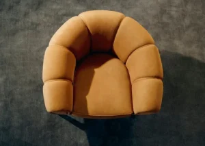 Normann Copenhagen Sitzgelegenheiten-GUBI Croissant Loungesessel, Eiche geölt - Chamois Cuoio 1708