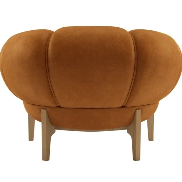 Normann Copenhagen Sitzgelegenheiten-GUBI Croissant Loungesessel, Eiche geölt - Chamois Cuoio 1708